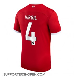 Liverpool Virgil van Dijk #4 Hemma Matchtröja 2023-24 Kortärmad